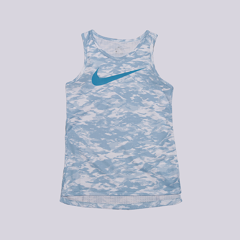 женская голубая майка Nike Dry Elite Women's Basketball Tank 855306-482 - цена, описание, фото 1